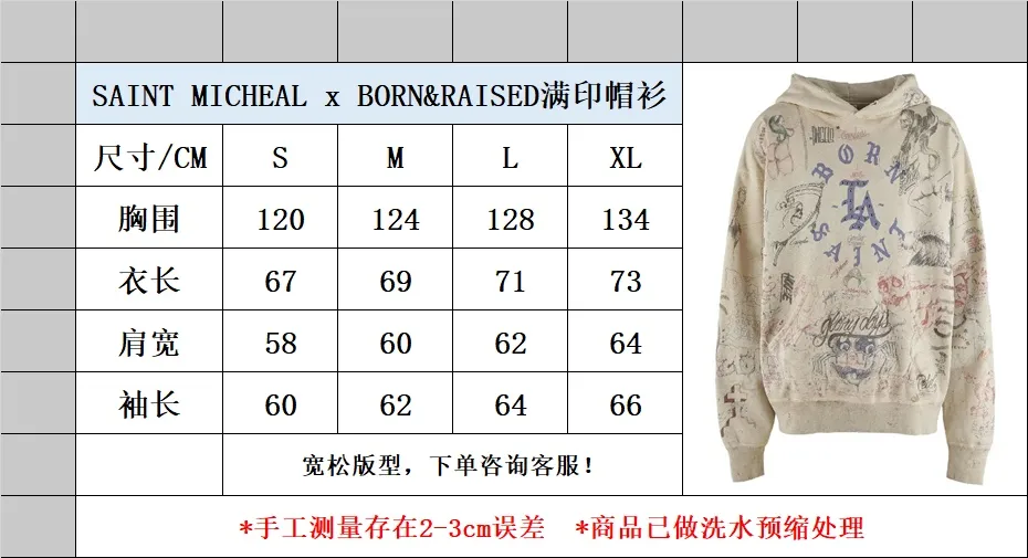 Size chart BORN